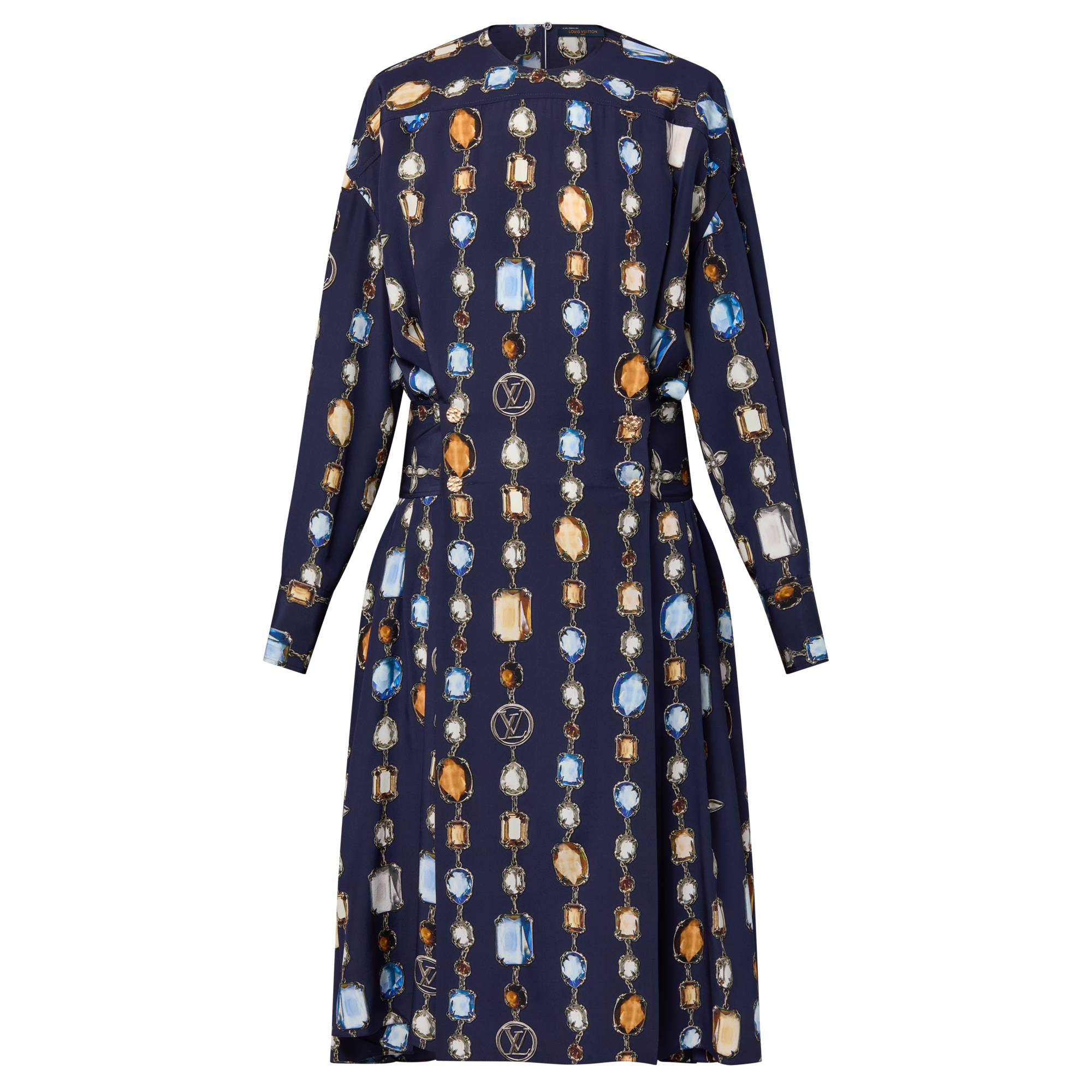  Ready-to-Wear Dresses Long-Sleeved Necklace Dress | Louis Vuitton ® (Product zoom)