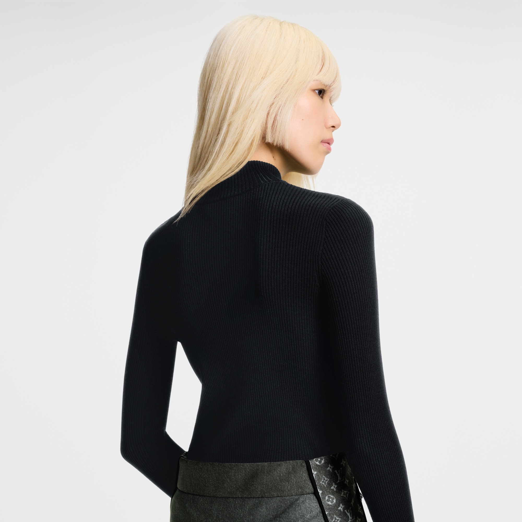  Ready-to-Wear Knitwear Long-Sleeved Rib-Knit Top | Louis Vuitton ® (Product zoom)