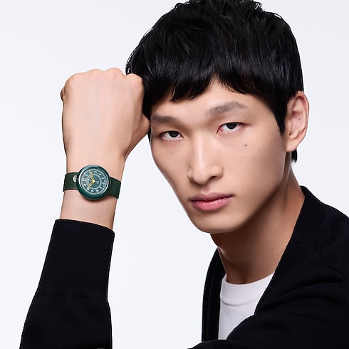 All Watches } Louis Vuitton Monterey, Automatic, 37mm, Ceramic and steel | Louis Vuitton ® (Product zoom)