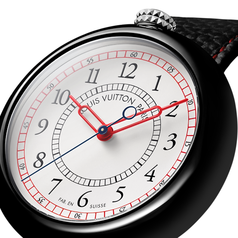 Collections } Louis Vuitton Monterey, automatique, 37mm, céramique et acier | Louis Vuitton ® (Zoom produit)