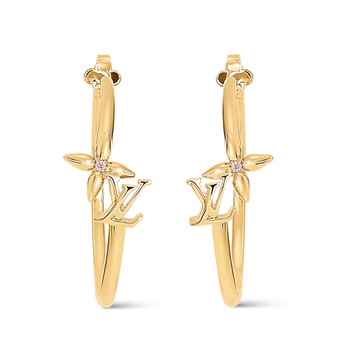 S00 Fashion Jewelry All Fashion Jewelry Louisette Signature Hoop Earrings | Louis Vuitton ® (Product zoom)