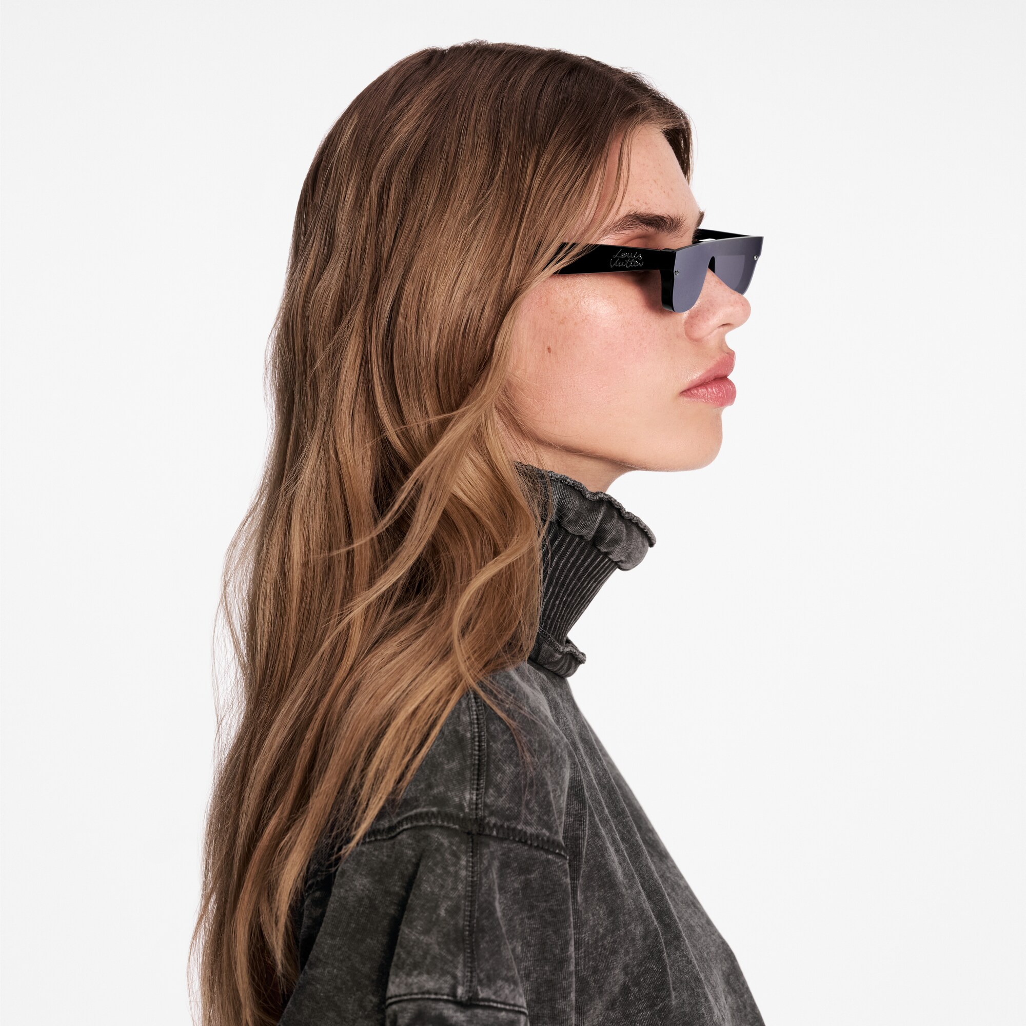 S00 Accessoires Lunettes Lunettes de soleil rectangles LV Script | Louis Vuitton ® (Zoom produit)