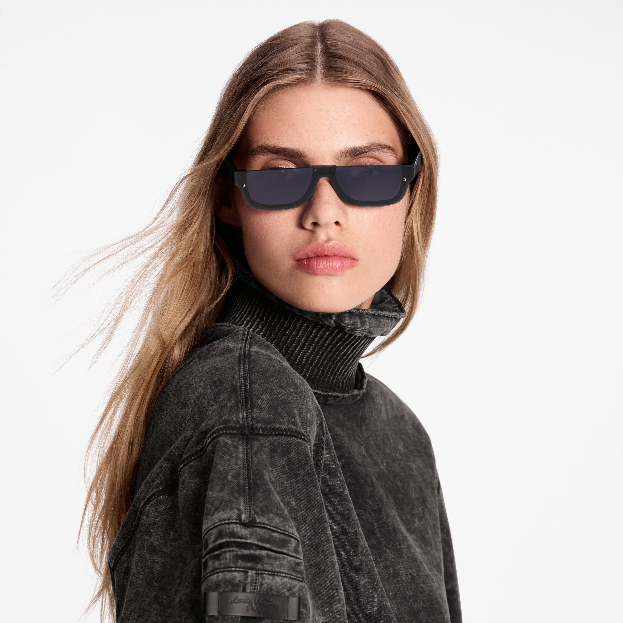 S00 Accessoires Lunettes Lunettes de soleil rectangles LV Script | Louis Vuitton ® (Zoom produit)