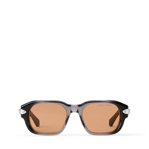 Lunettes de soleil rondes carrées LV Lock vue intérieure