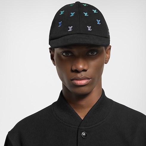 S00 Accessories Hats, Beanies and Gloves LV Blason Shading Denim Cap | Louis Vuitton ® (Product zoom)