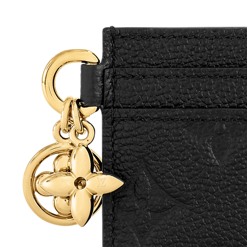 Monogram Empreinte Leather Small Leather Goods Card Holders and Key Holders LV Charms Card Holder | Louis Vuitton ® (Product zoom)