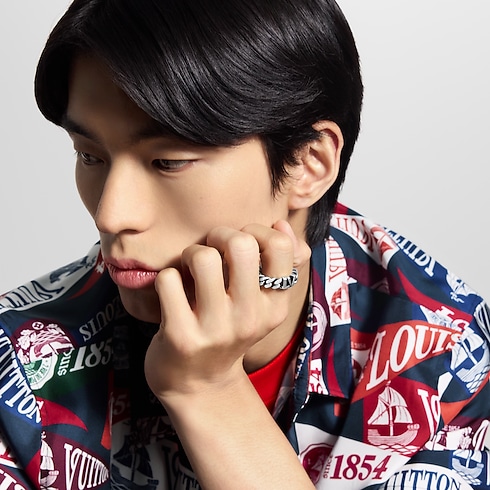 S00 Fashion Jewelry Rings LV Club Chain Ring | Louis Vuitton ® (Product zoom)