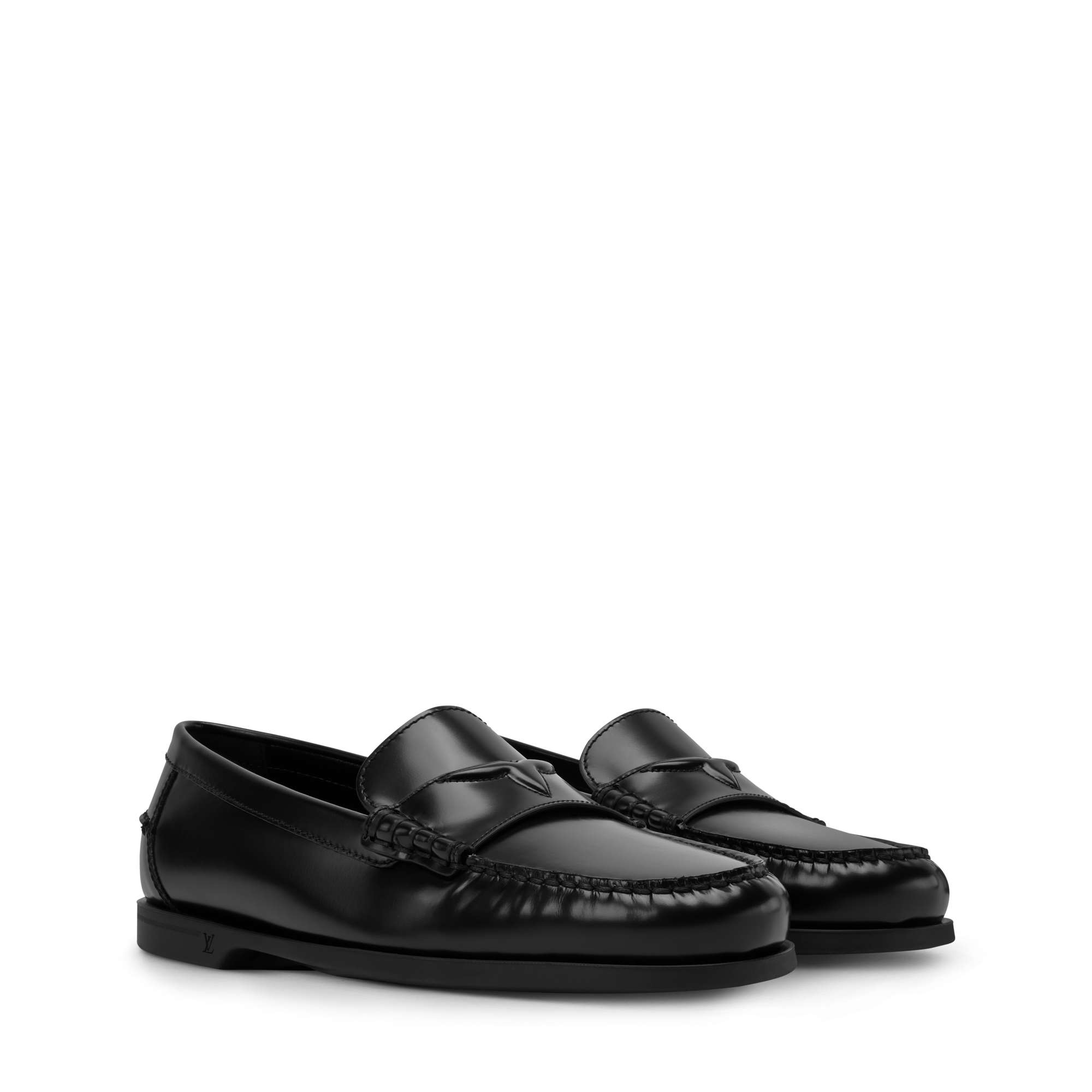 Louis Vuitton Black Embossed Leather Penny Loafers. LIMITED EDITION Major Loafer - Men - Shoes | LOUIS VUITTON ® main image 4