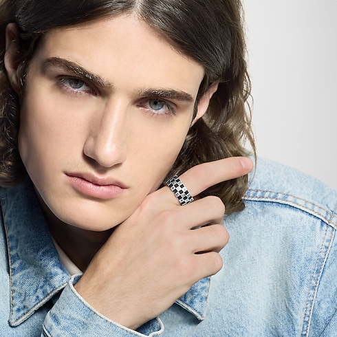 S00 Fashion Jewelry Rings LV Damier Ring | Louis Vuitton ® (Product zoom)