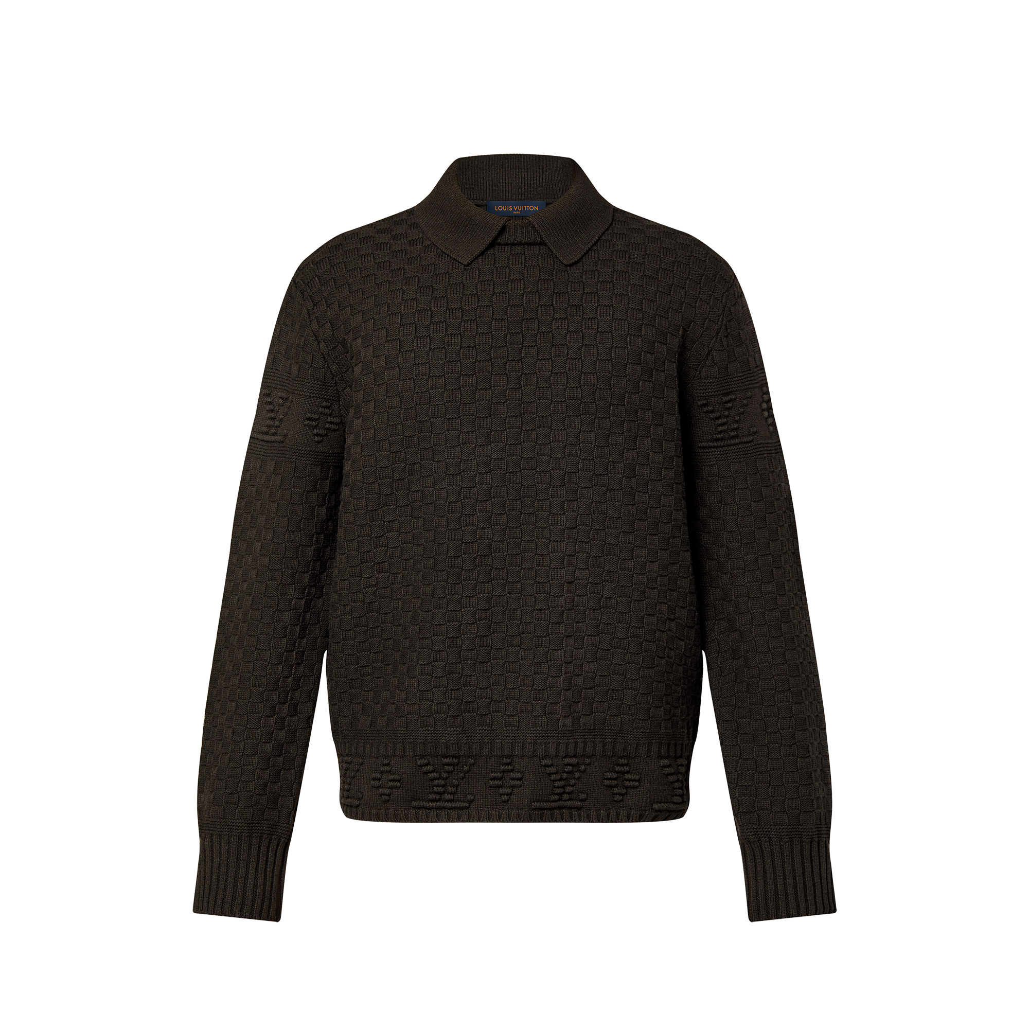 Lv Damier Wool Blend Pullover - Men - Ready-to-Wear | LOUIS VUITTON ®