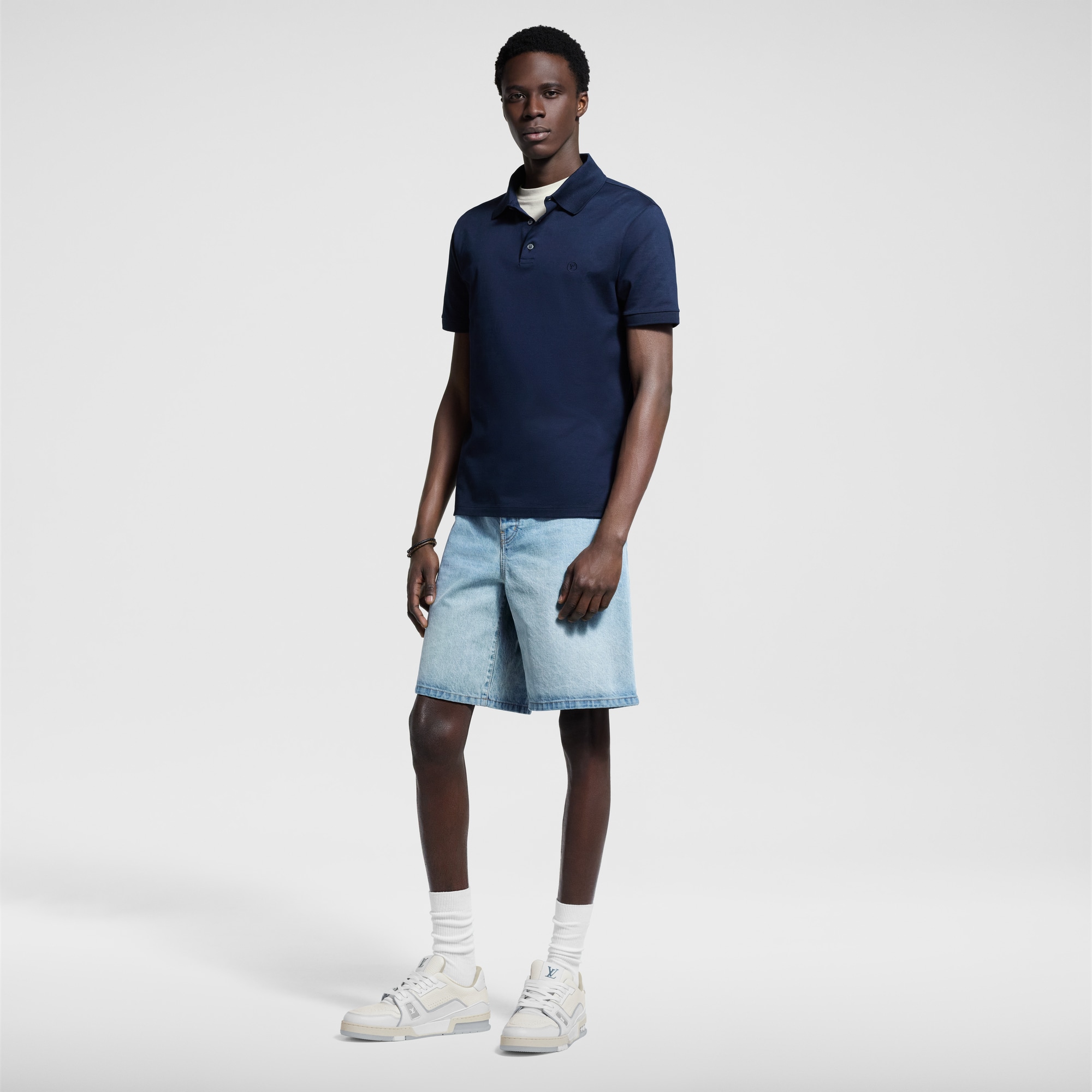 Ready-to-Wear Denim LV Denim Shorts | Louis Vuitton ® (Product zoom)