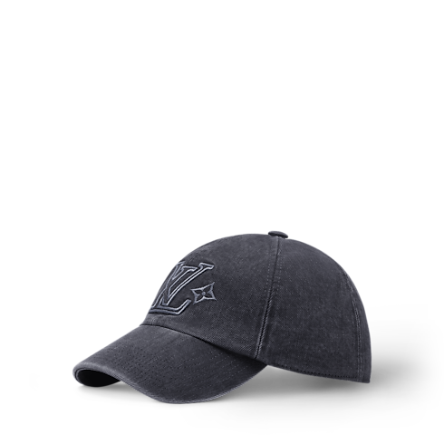 S00 Accessories Hats, Beanies and Gloves LV Denim Washed Cap | Louis Vuitton ® (Product zoom)