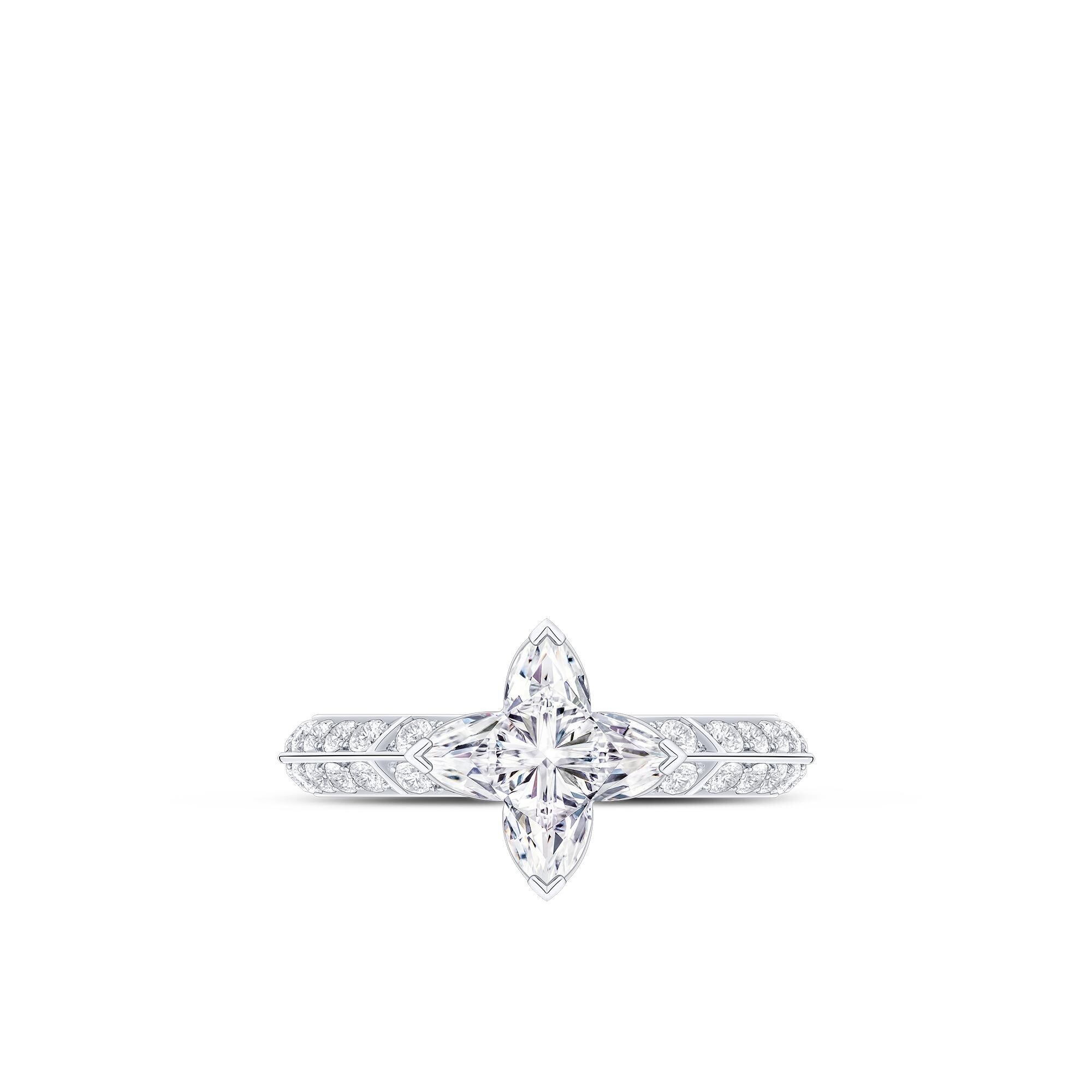  Collections LV Diamonds LV Diamonds Pavé Solitaire, LV Monogram Star cut | Louis Vuitton ® (Product zoom)