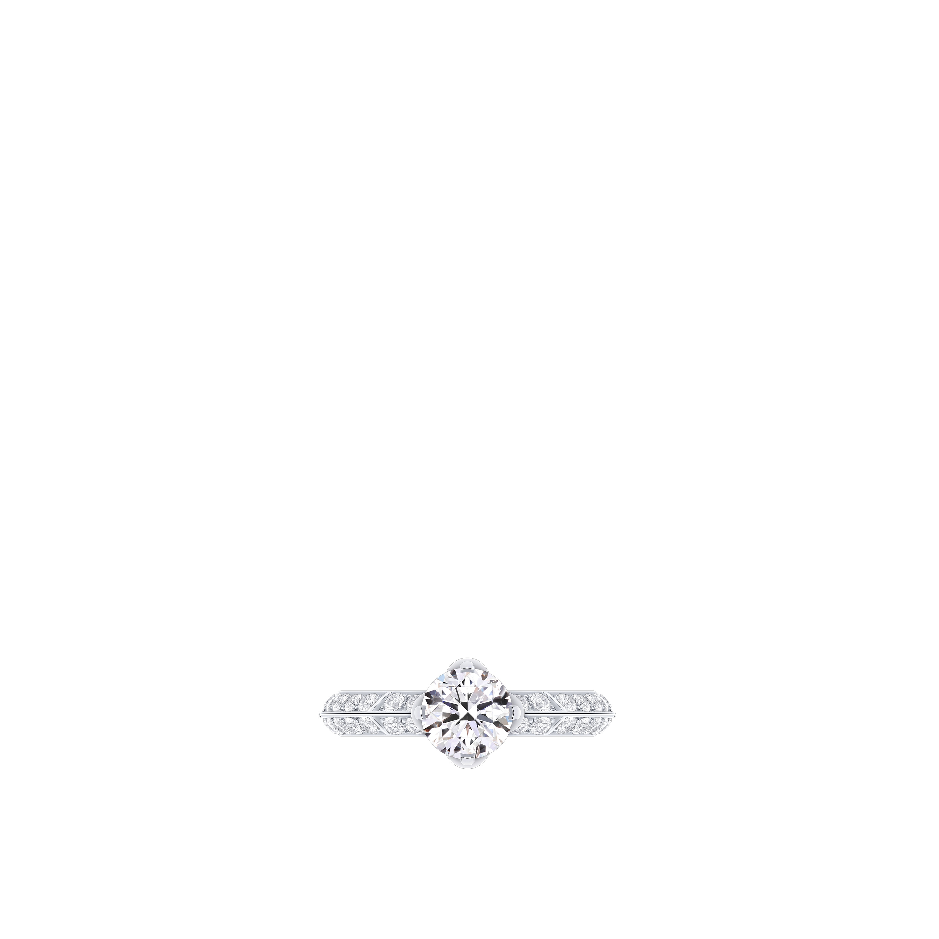  Collections LV Diamonds LV Diamonds Pavé Solitaire, Round Brilliant cut | Louis Vuitton ® (Product zoom)