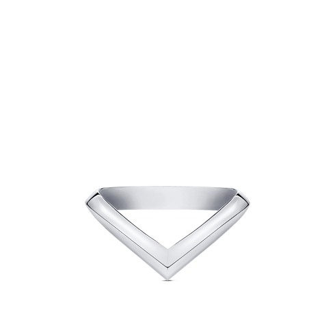Categories Wedding Bands LV Diamonds V Ring, Platinum | Louis Vuitton ® (Product zoom)