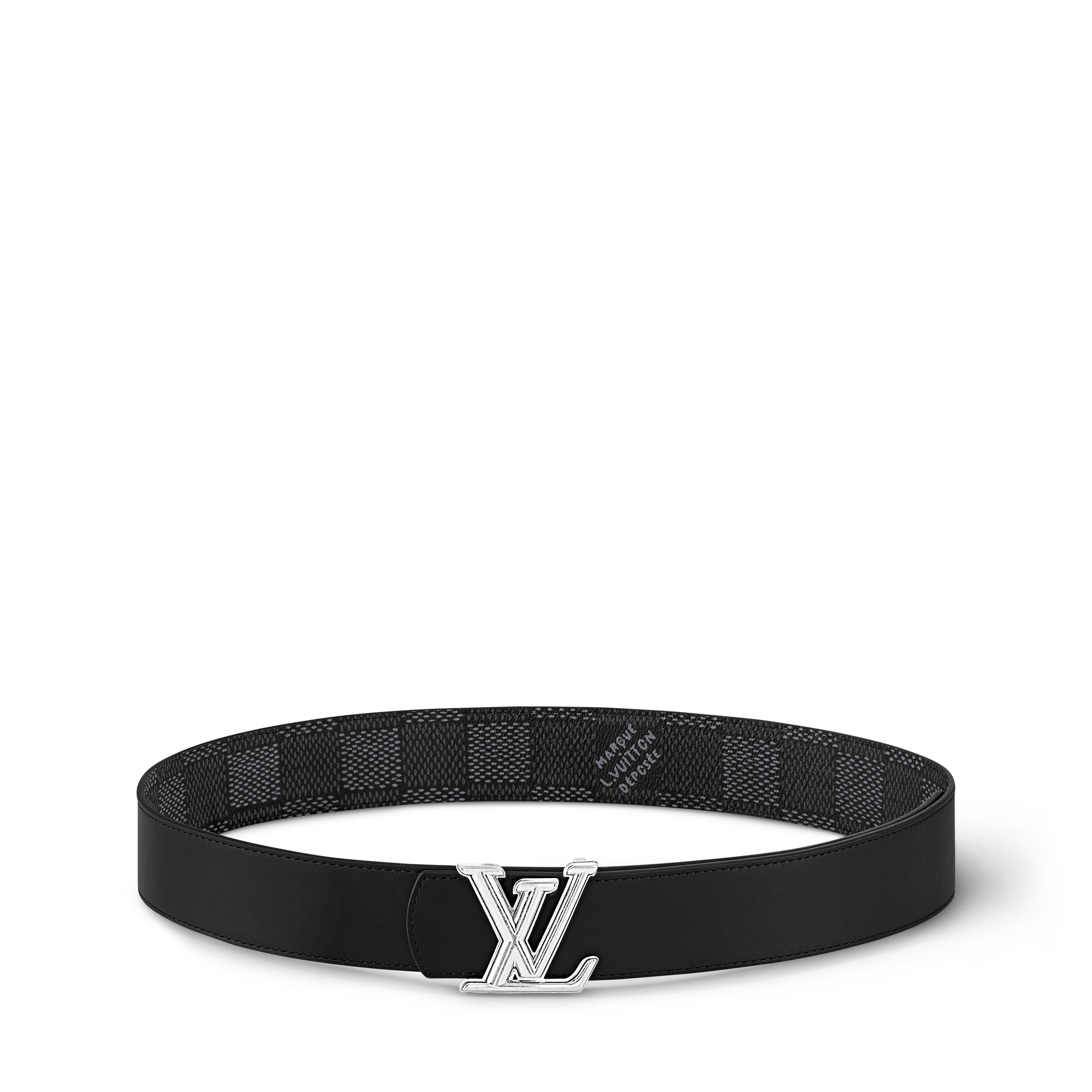 Damier Graphite Canvas Accessories Belts LV Dimension 40mm Reversible Belt | Louis Vuitton ® (Product zoom)
