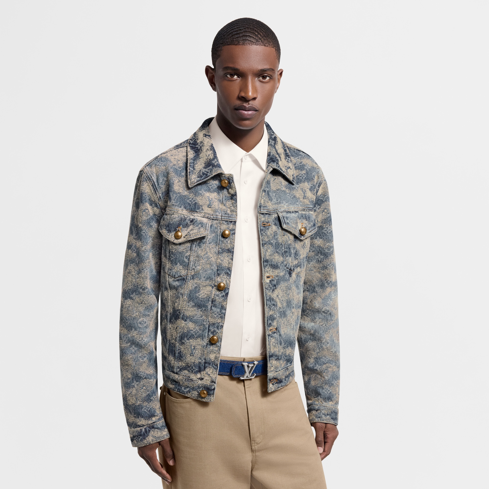  Accessories Belts LV Dimension Denim 35mm Reversible Belt | Louis Vuitton ® (Product zoom)