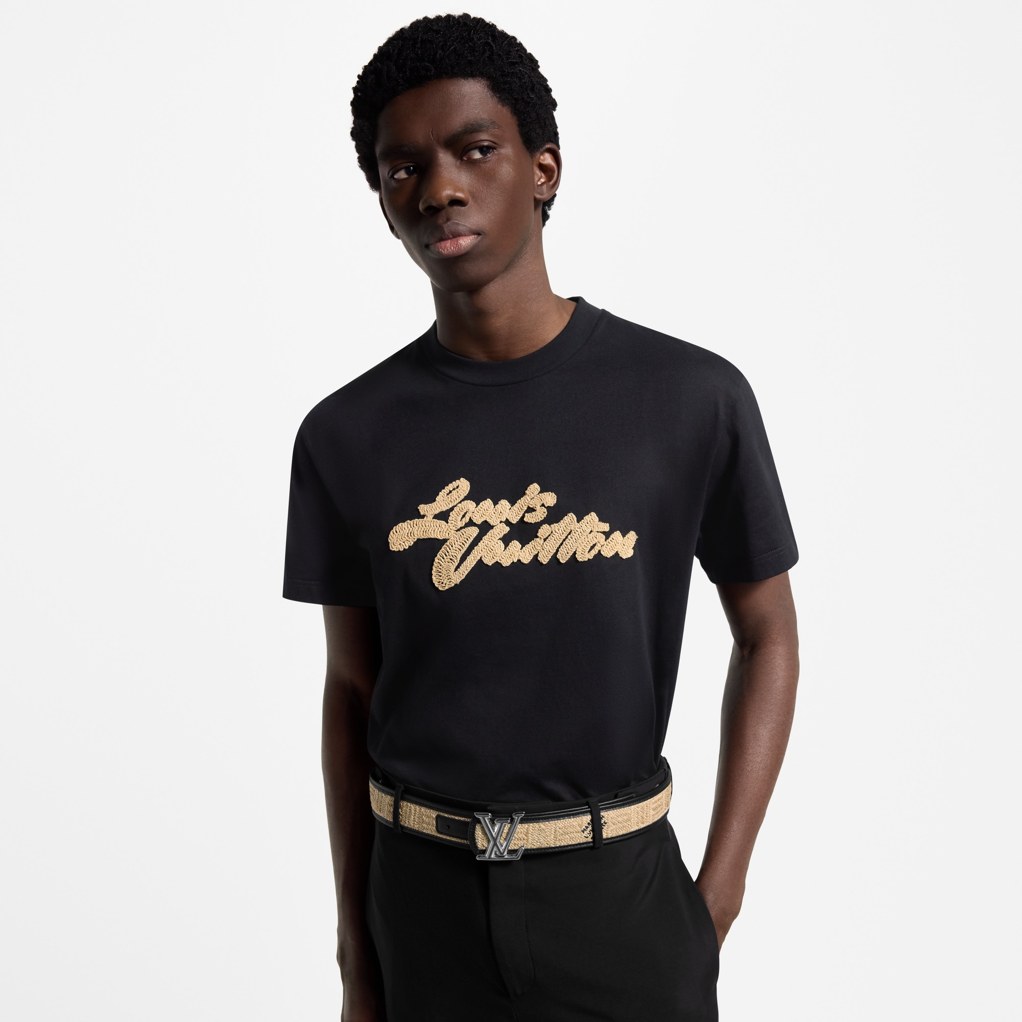  Accessories Belts LV Dimension Raffia 40mm Reversible Belt | Louis Vuitton ® (Product zoom)