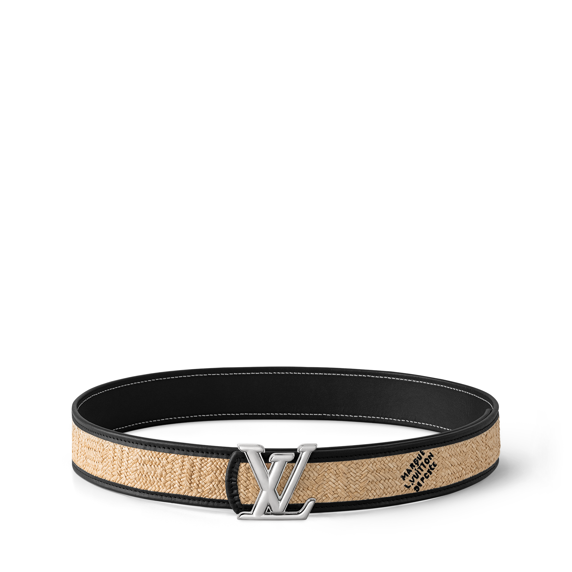  Accessories Belts LV Dimension Raffia 40mm Reversible Belt | Louis Vuitton ® (Product zoom)