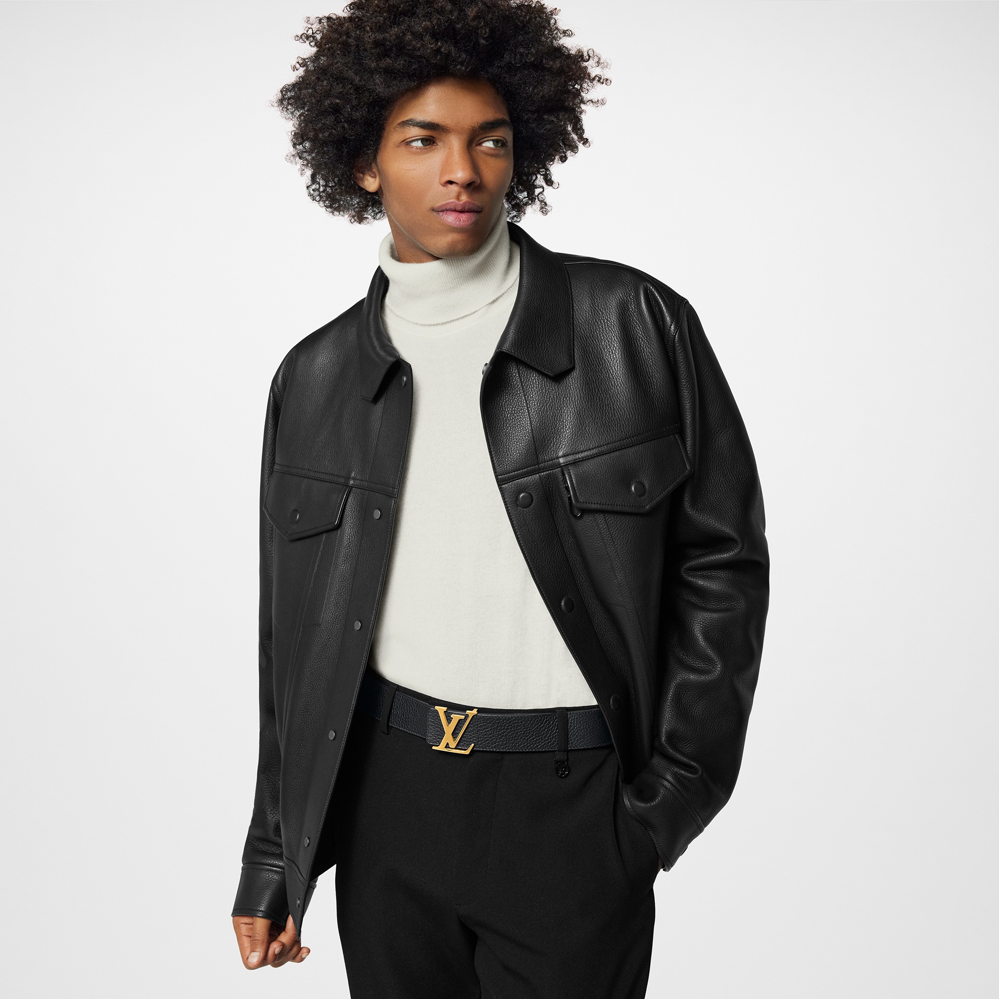 Taurillon Leather Accessories Belts LV Initiales 40MM  | Louis Vuitton ® (Product zoom)