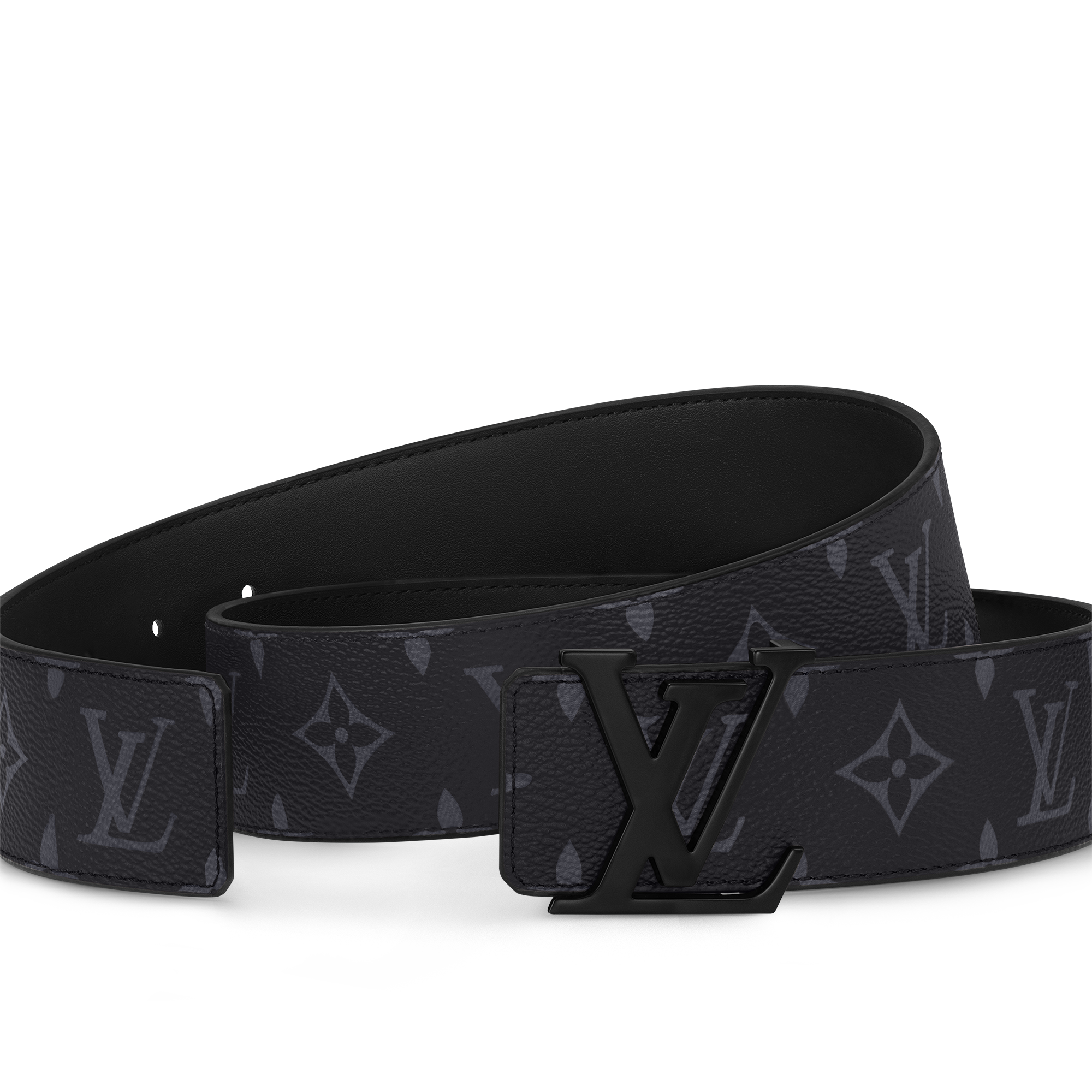  Accessories Belts LV Initiales 40mm Matte Black Belt | Louis Vuitton ® (Product zoom)
