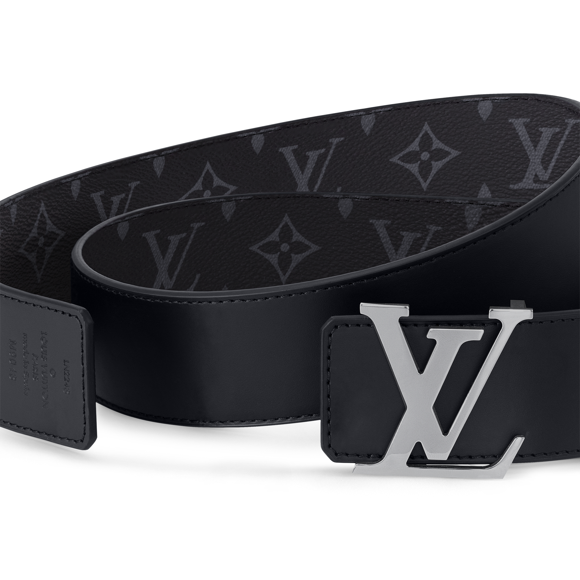 Toile Monogram Eclipse Accessoires Ceintures LV Initiales 40MM Reversible | Louis Vuitton ® (Zoom produit)