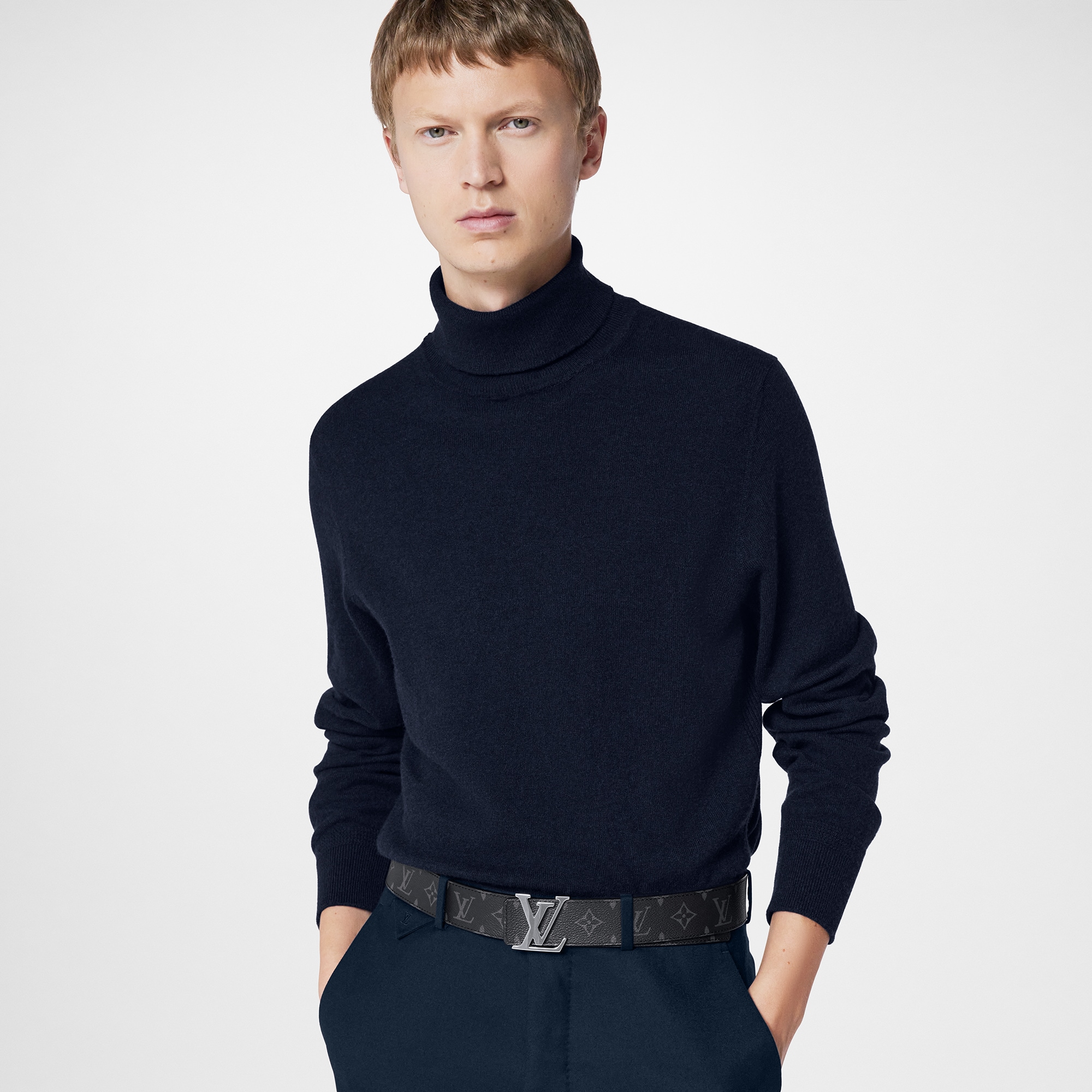 Monogram Eclipse Canvas Accessories Belts LV Initiales 40MM Reversible | Louis Vuitton ® (Product zoom)