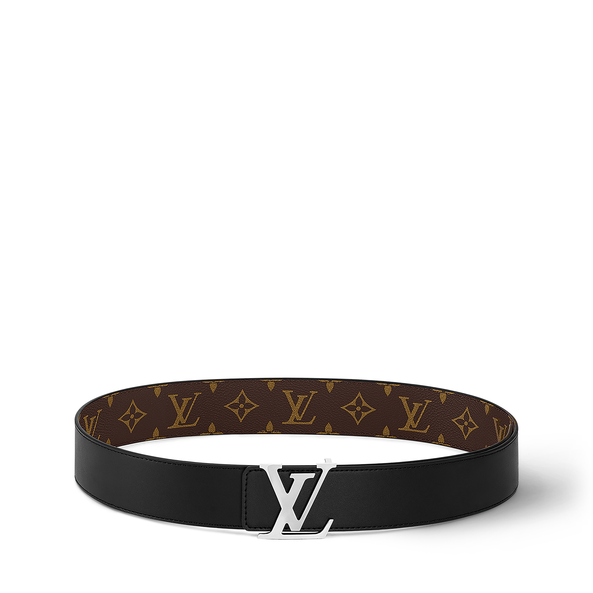 Monogram Macassar Accessories Belts LV Initiales 40MM Reversible | Louis Vuitton ® (Product zoom)