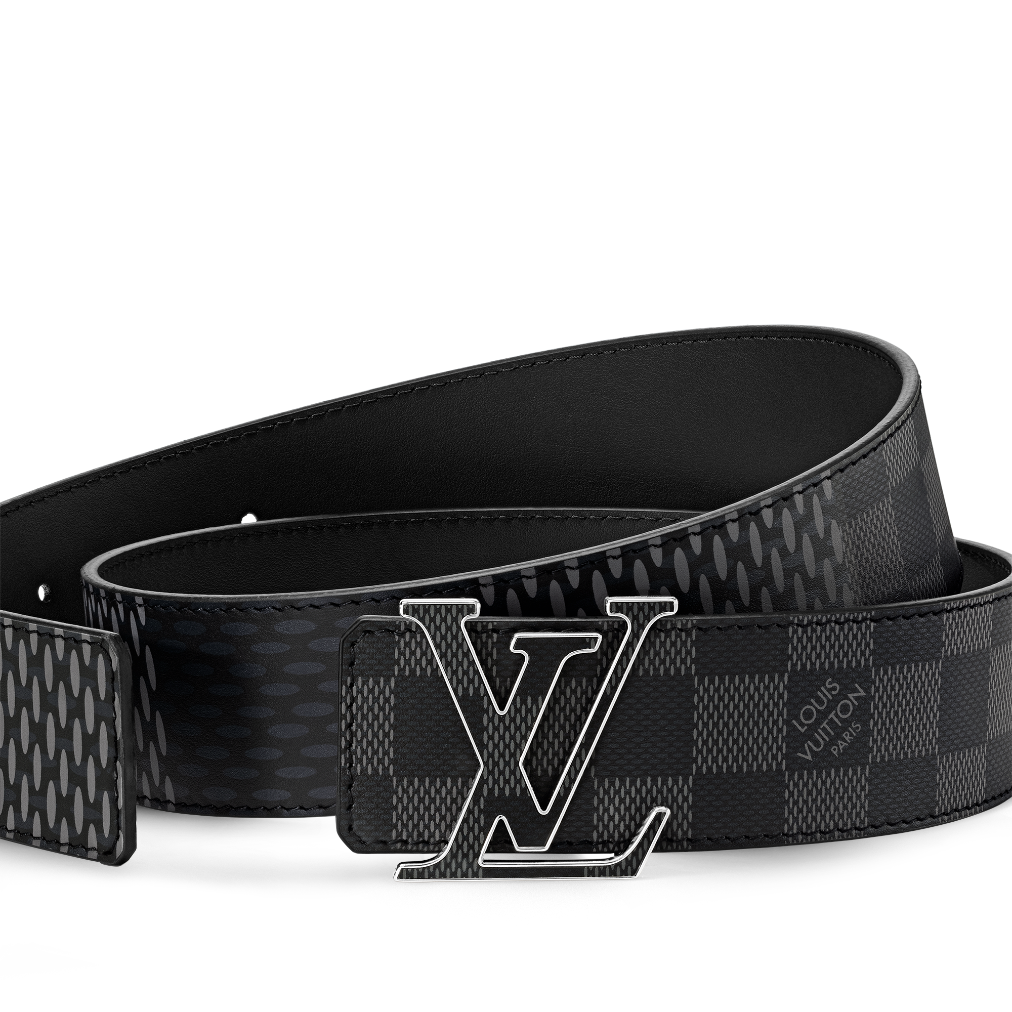 Damier Infini Leather Accessories Belts LV Initiales 40mm Reversible Belt | Louis Vuitton ® (Product zoom)