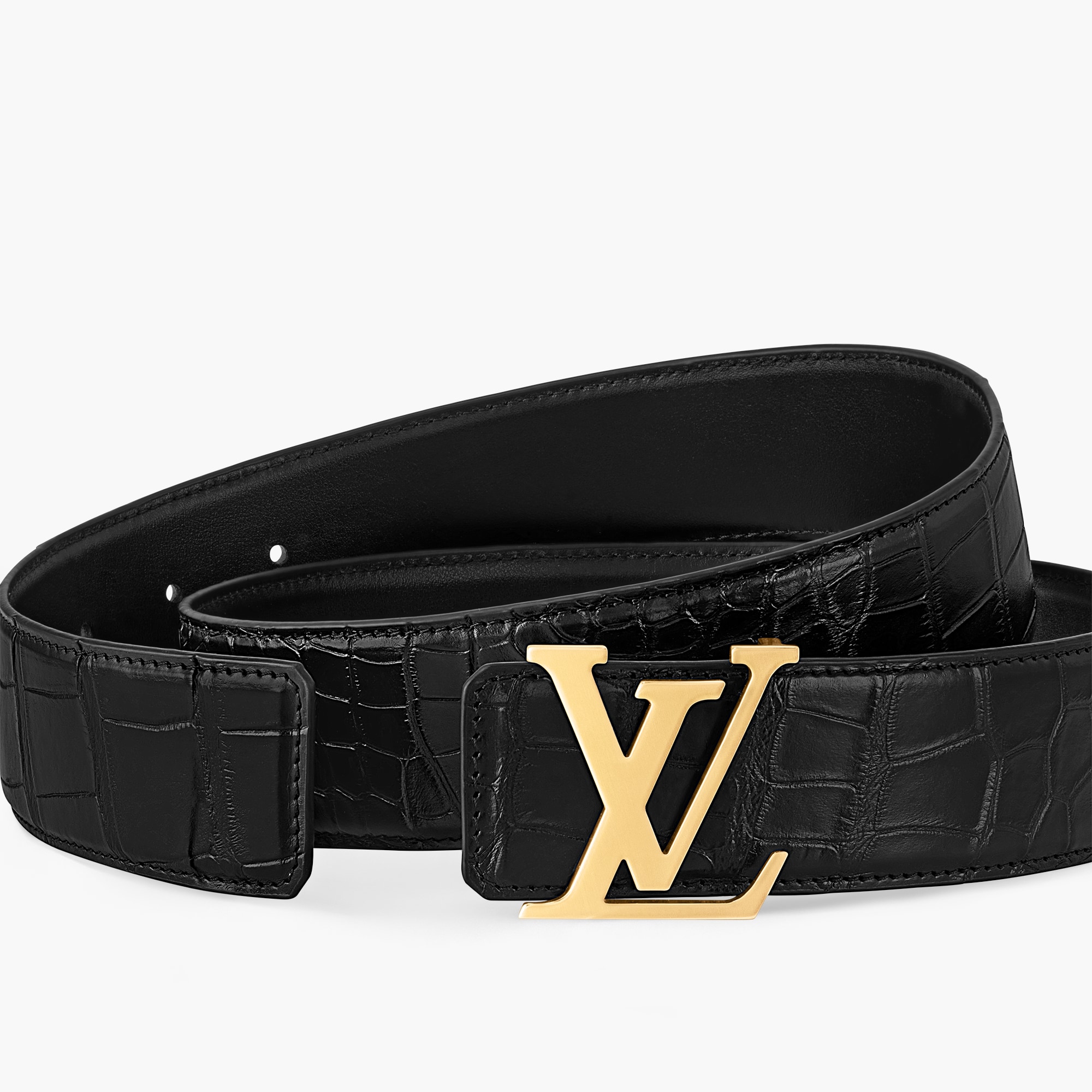 Leather Belts Louis Vuitton Belt Made In Spain LV Initiales 40mm