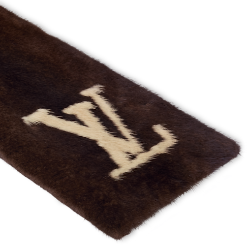 S00 Accessories Scarves LV Initiales Fur Scarf | Louis Vuitton ® (Product zoom)