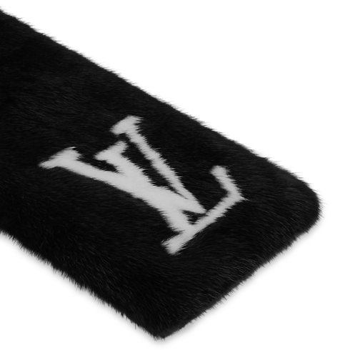 S00 Accessories Scarves LV Initiales Fur Scarf | Louis Vuitton ® (Product zoom)