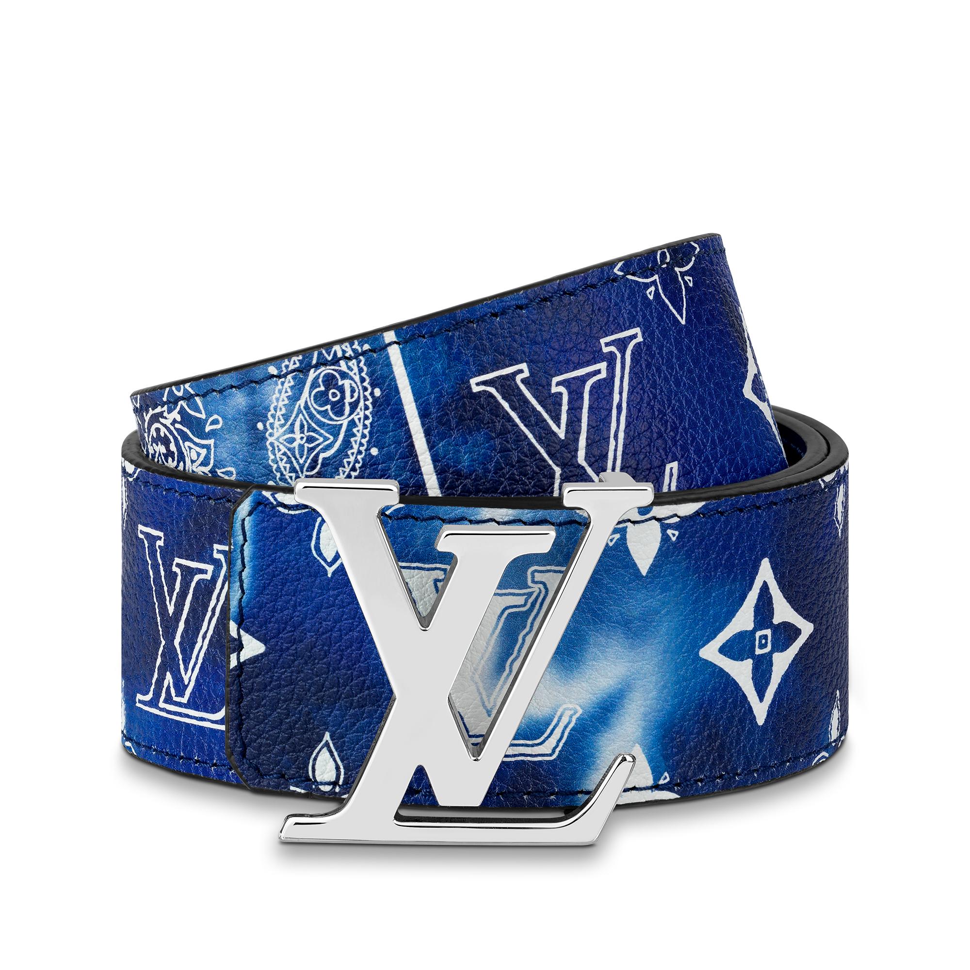 louis vuitton belts blue