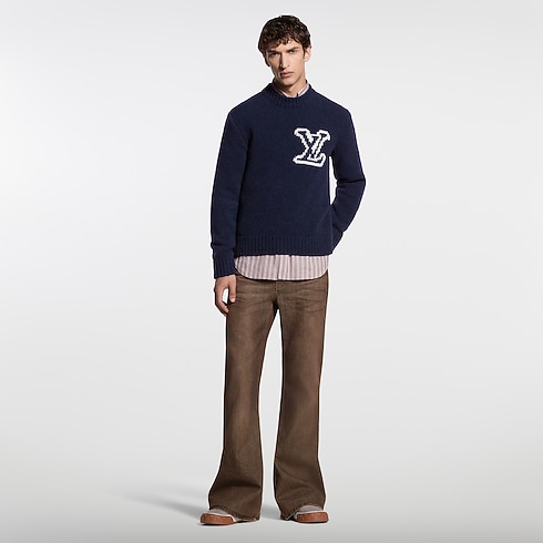 Ready-to-Wear All Ready-to-Wear LV Intarsia Crewneck | Louis Vuitton ® (Product zoom)