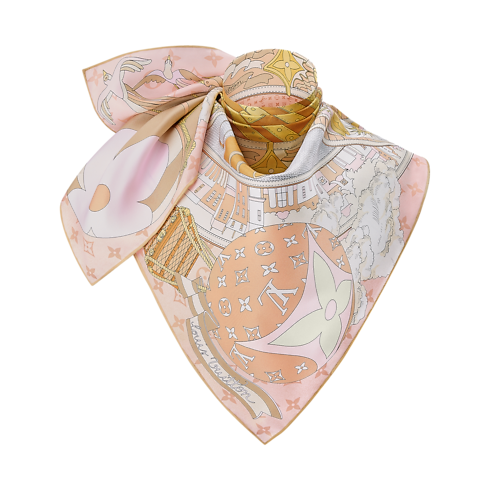 S00 Accessories Silk Squares and Bandeaus LV Journey Square 90 | Louis Vuitton ® (Product zoom)