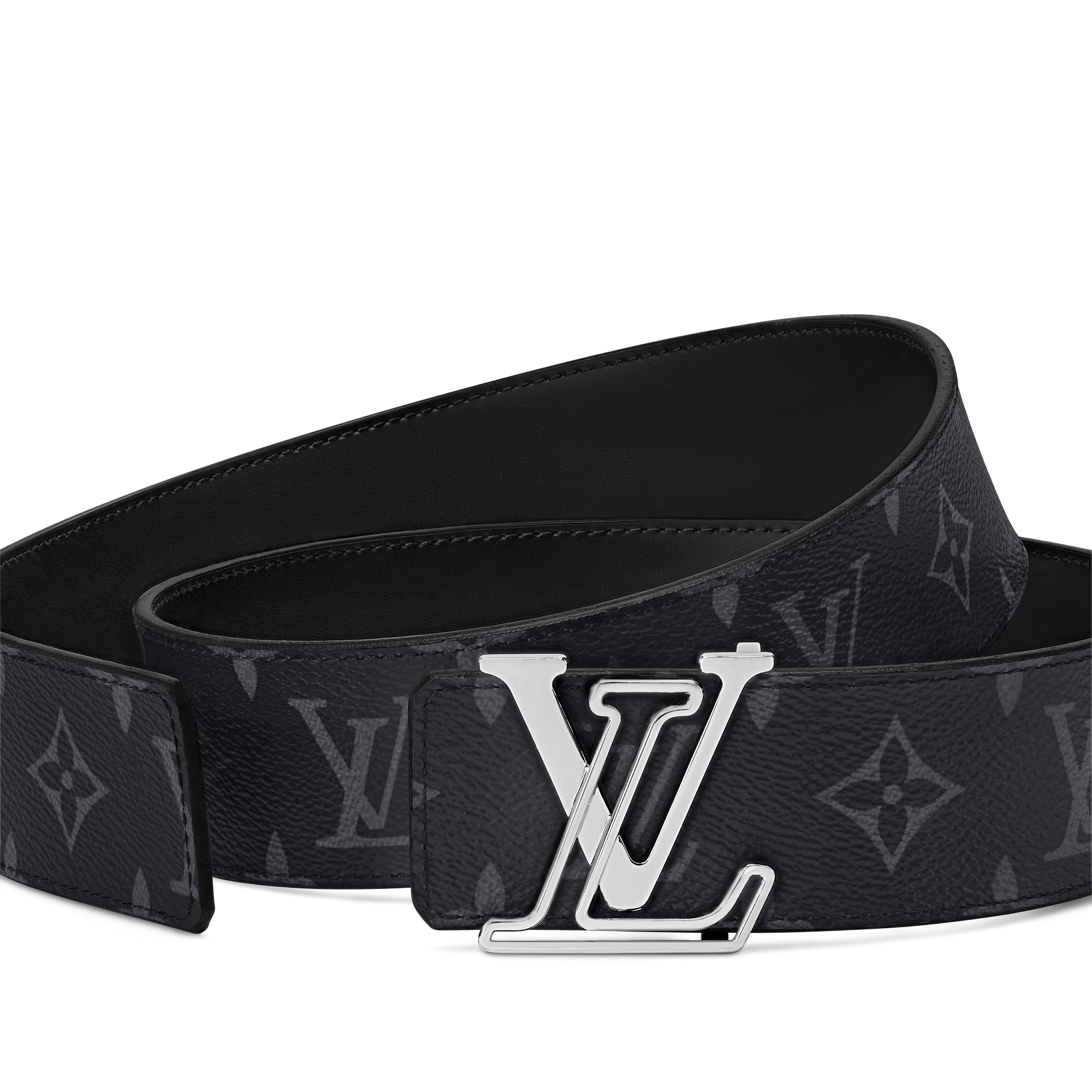 Monogram Eclipse Canvas Accessories Belts LV Line 40mm Reversible Belt | Louis Vuitton ® (Product zoom)