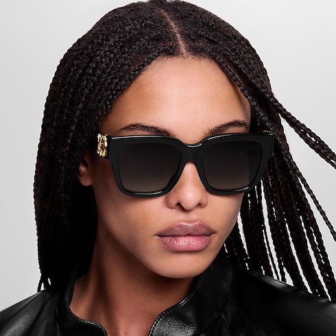 S00 Accessories Eyewear LV Link PM Square Sunglasses | Louis Vuitton ® (Product zoom)