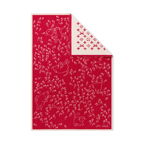 S00 For Women New This Season LV Mice Blanket | Louis Vuitton ® (Product zoom)