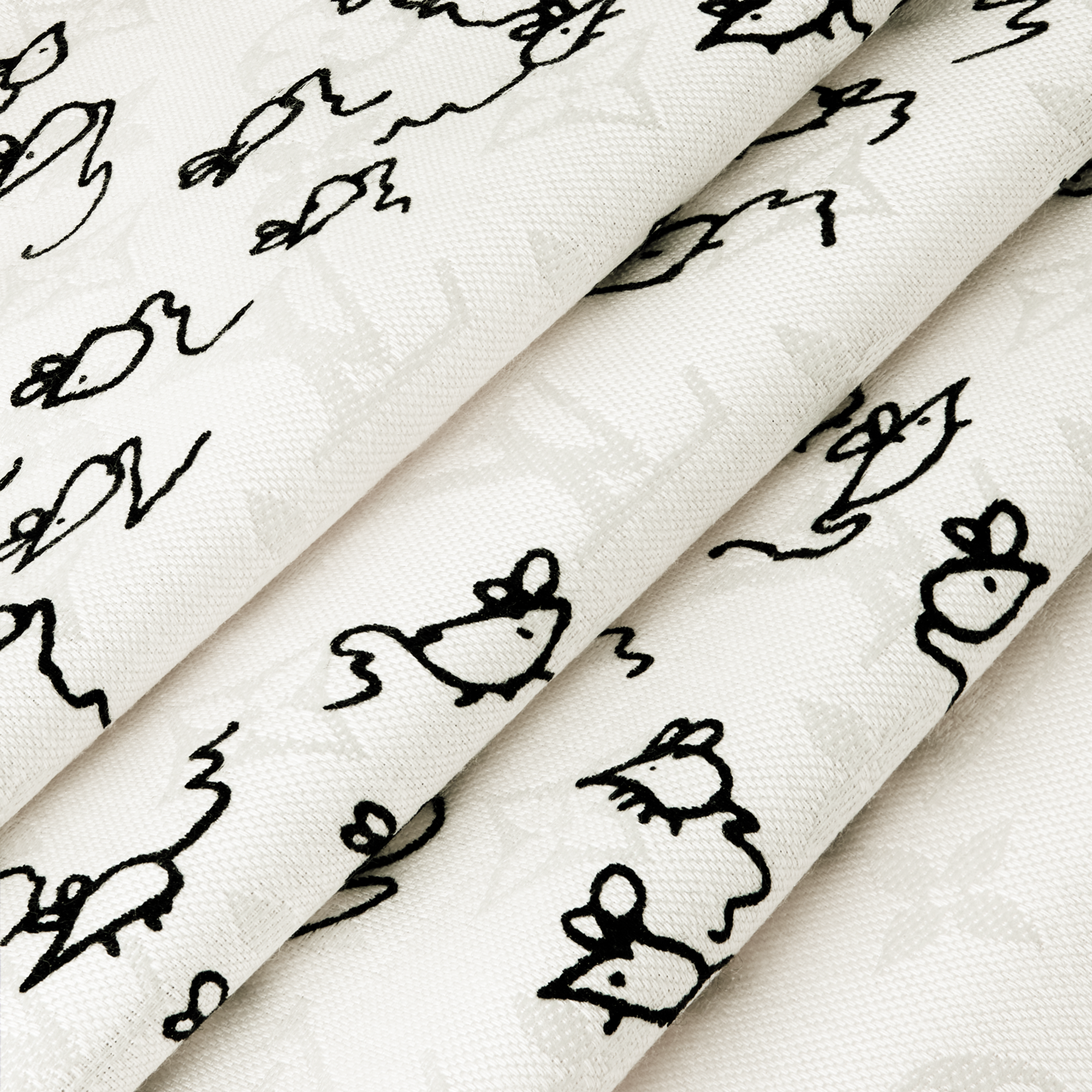 S00 Accessories Shawls and Stoles LV Mice Monogram Classique Shawl | Louis Vuitton ® (Product zoom)