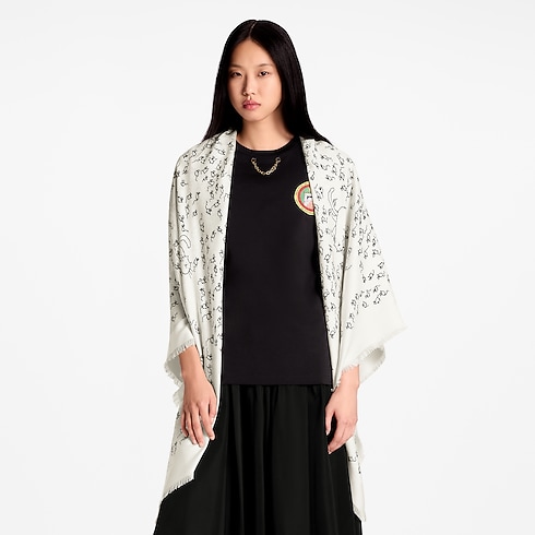 S00 Accessories Shawls and Stoles LV Mice Monogram Classique Shawl | Louis Vuitton ® (Product zoom)