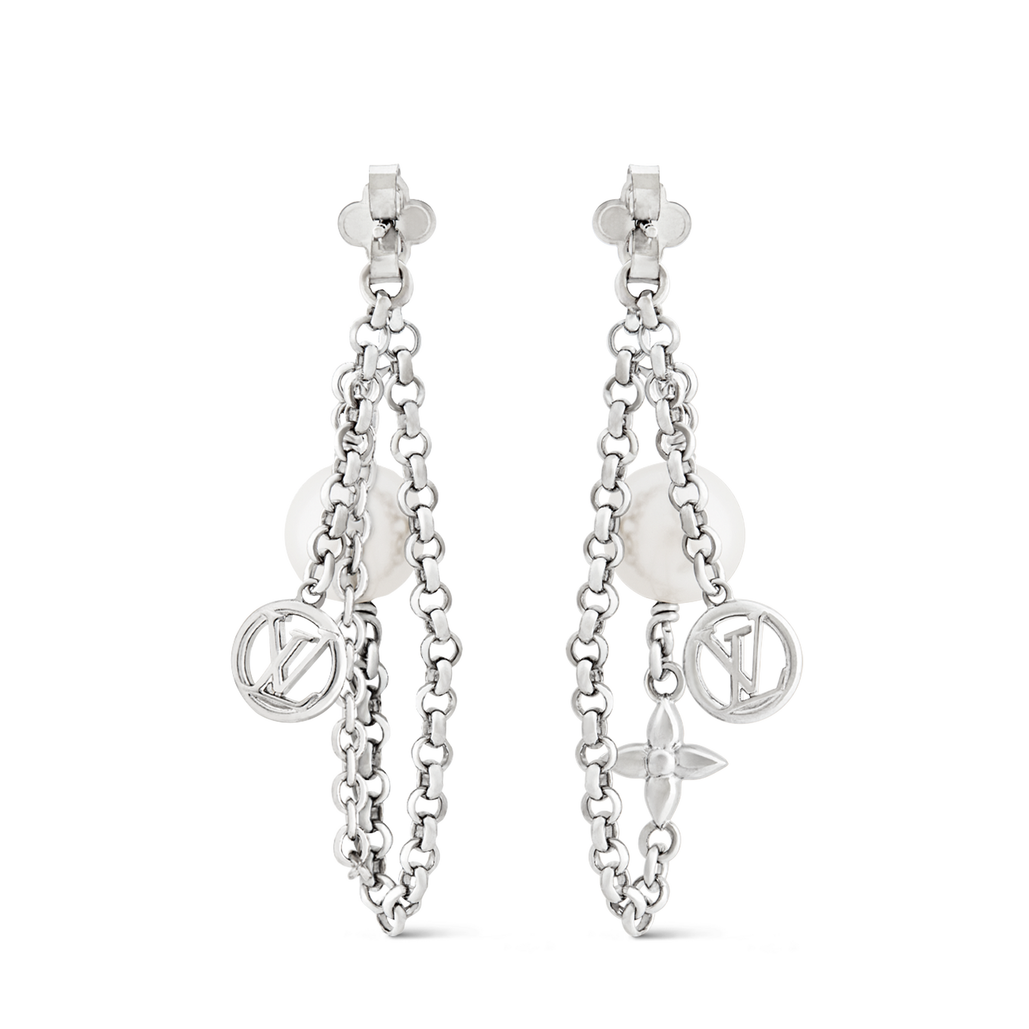 S00 Fashion Jewelry All Fashion Jewelry LV Mix Chains Earrings | Louis Vuitton ® (Product zoom)