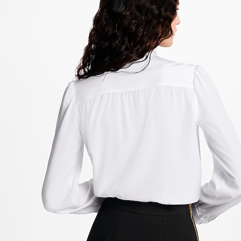 Ready-to-Wear Tops LV Night Lavaliere Blouse | Louis Vuitton ® (Product zoom)