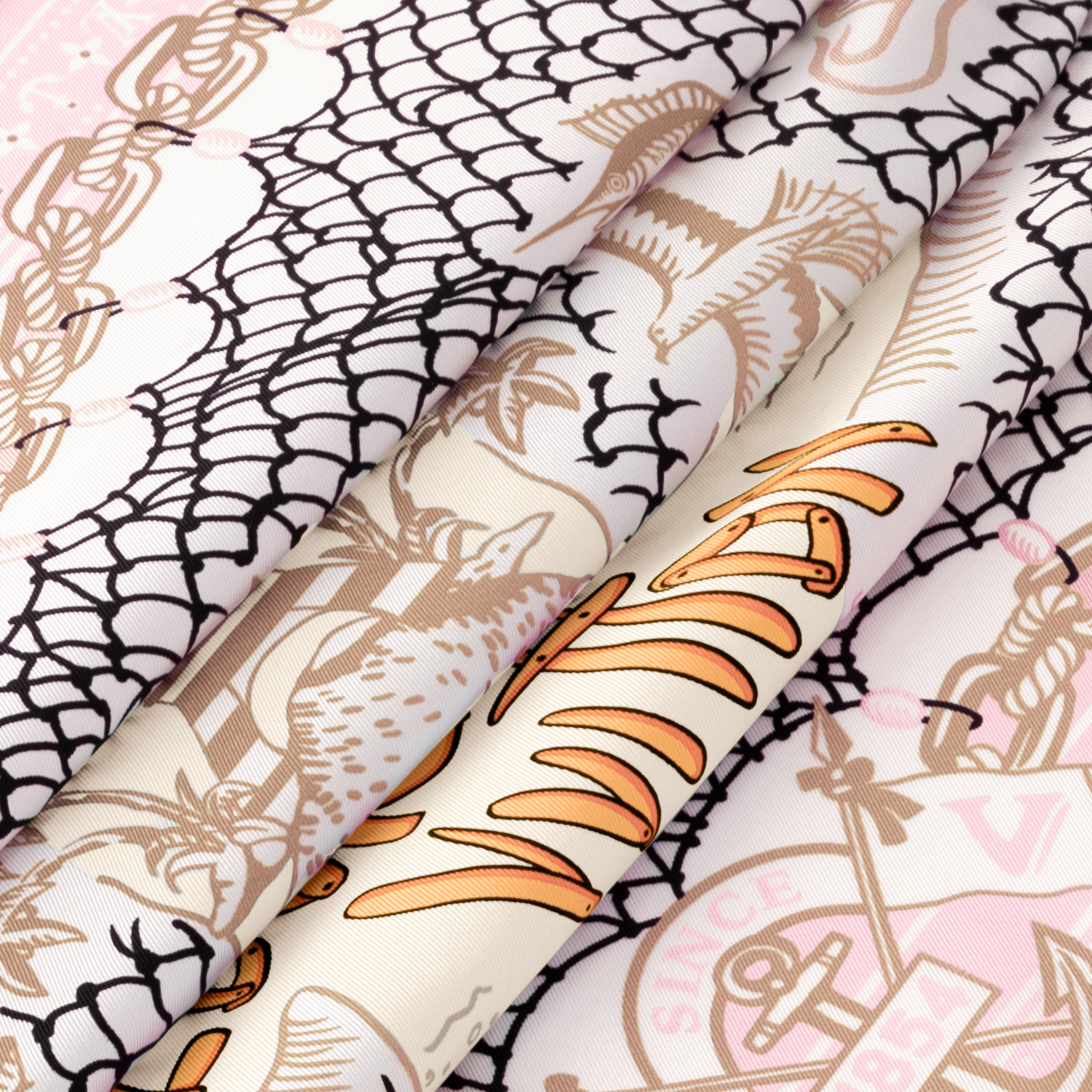 S00 Accessories Silk Squares and Bandeaus  LV Ocean Treasure Map Square 70 | Louis Vuitton ® (Product zoom)