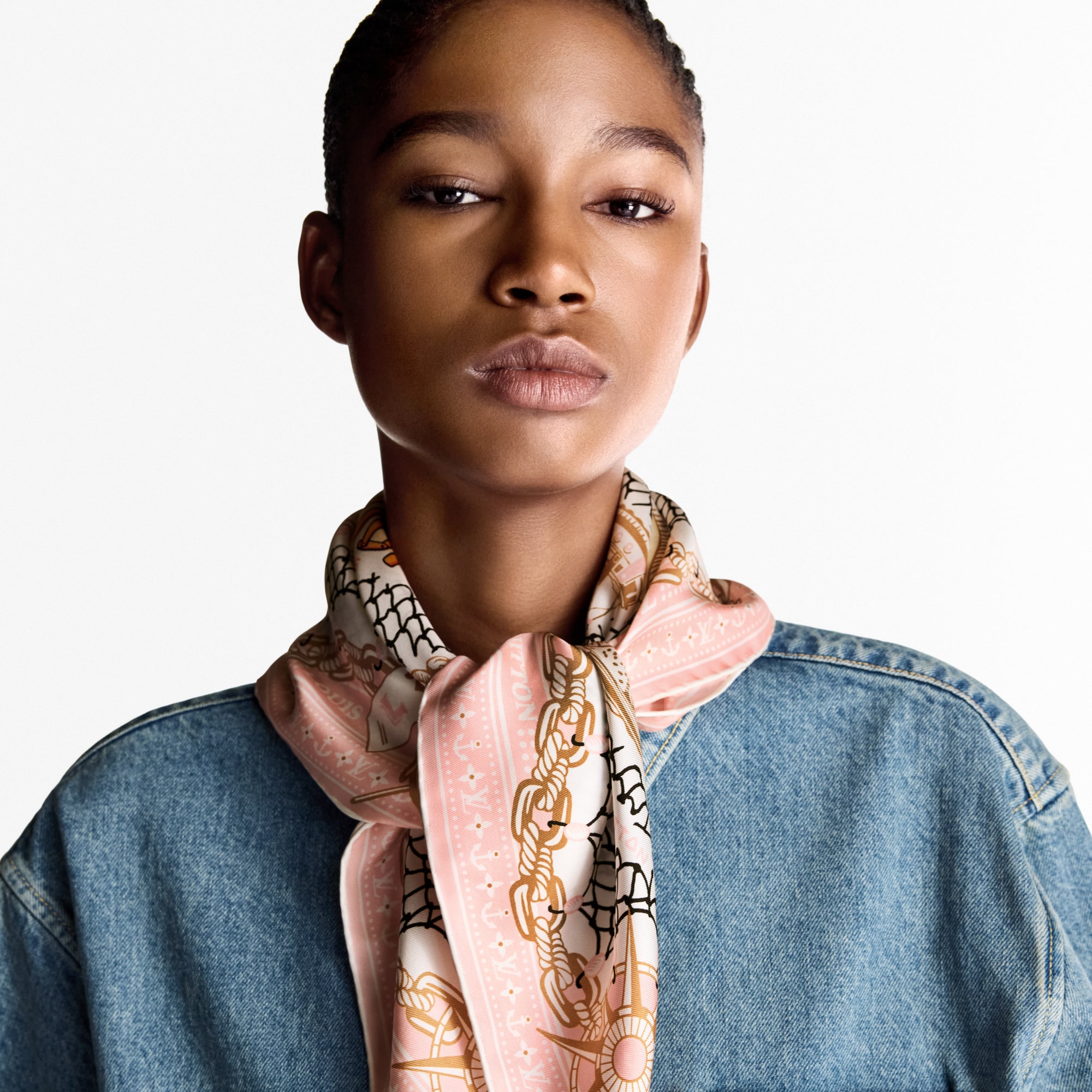 S00 Accessories Silk Squares and Bandeaus  LV Ocean Treasure Map Square 70 | Louis Vuitton ® (Product zoom)