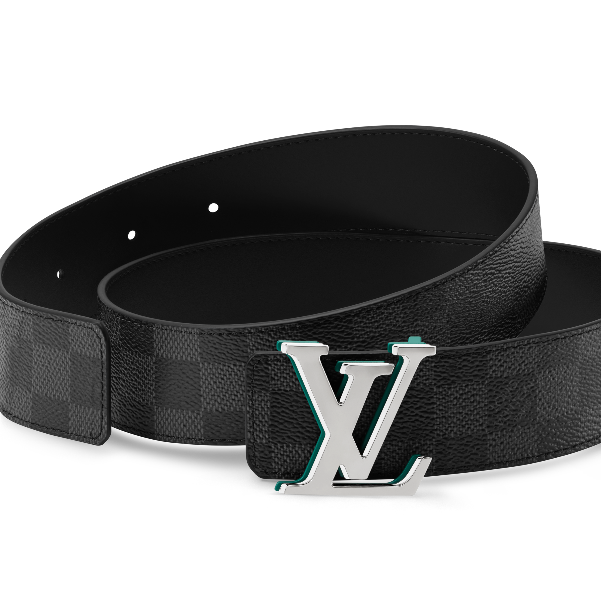  Accessories Belts LV Optic Damier Graphite 40mm Reversible Belt | Louis Vuitton ® (Product zoom)