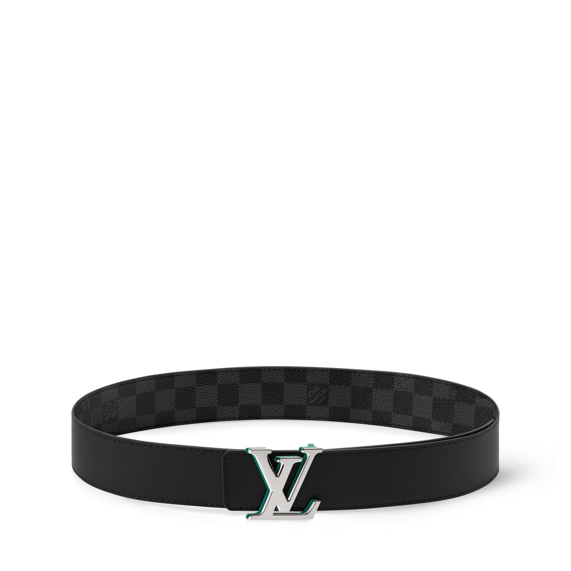  Accessories Belts LV Optic Damier Graphite 40mm Reversible Belt | Louis Vuitton ® (Product zoom)