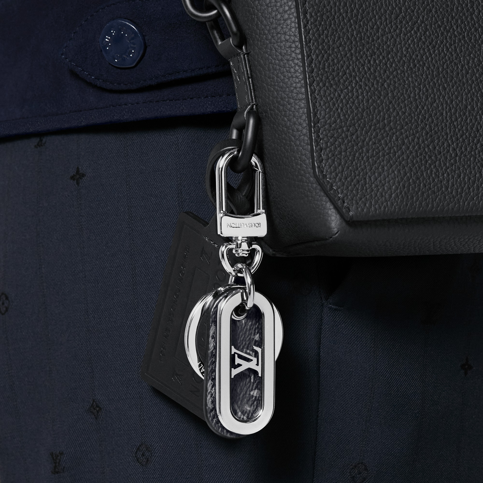 mini keepall bag charm & key holder