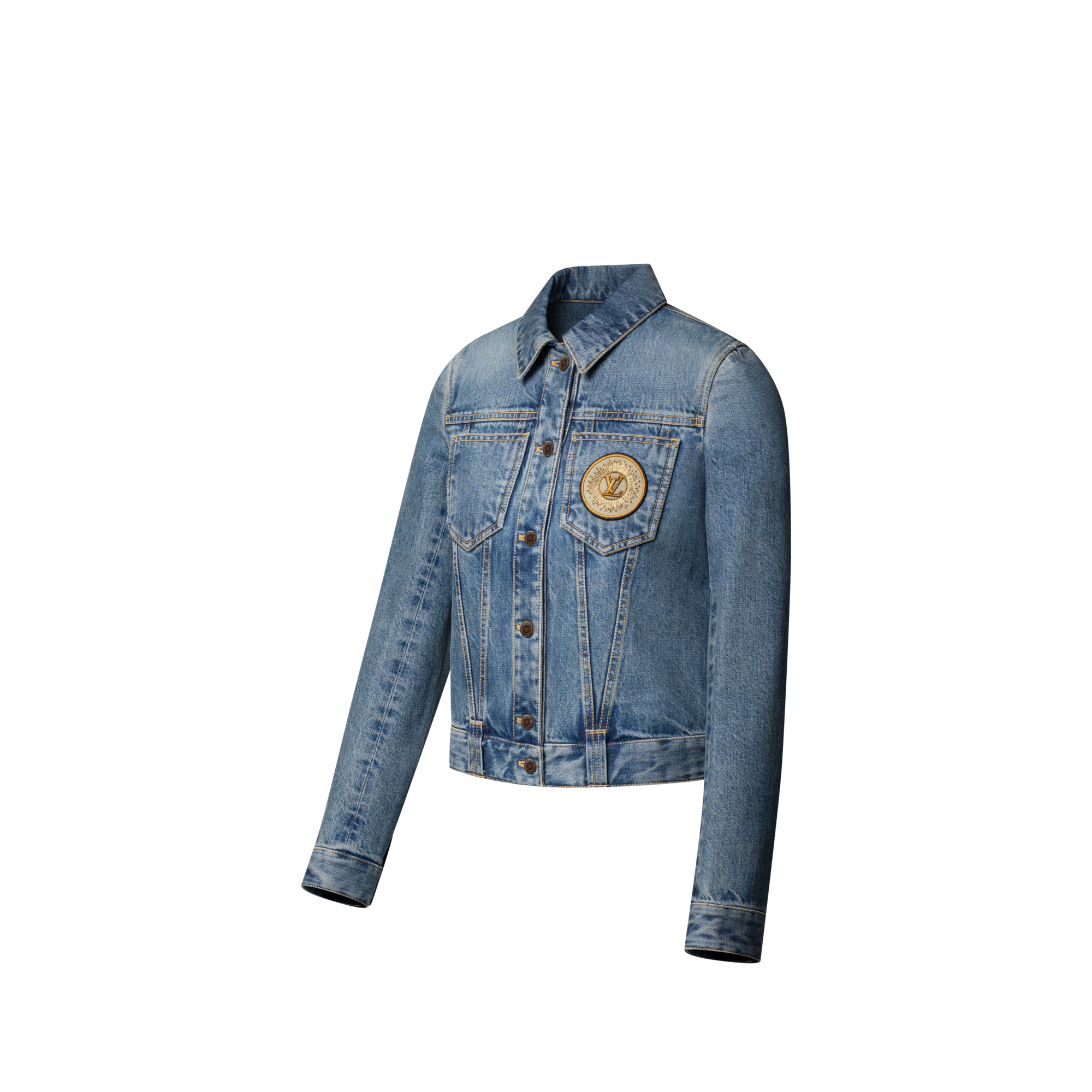  Ready-to-Wear Coats and Jackets LV Patch Denim Jacket
 | Louis Vuitton ® (Product zoom)