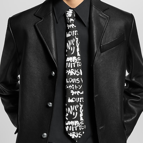 S00 Accessories Ties and Pocket Squares LV Scribble Tie | Louis Vuitton ® (Product zoom)