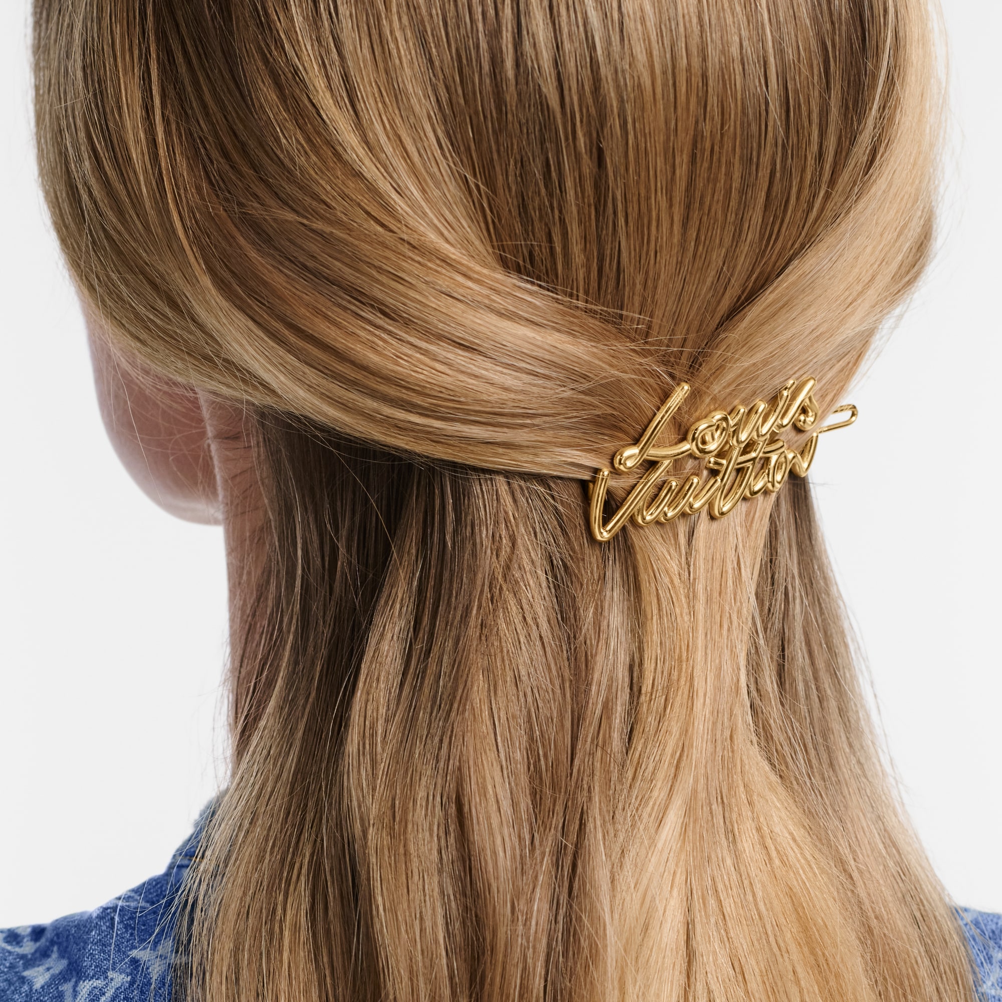 S00 Accessories Hair Accessories LV Script Barrette | Louis Vuitton ® (Product zoom)